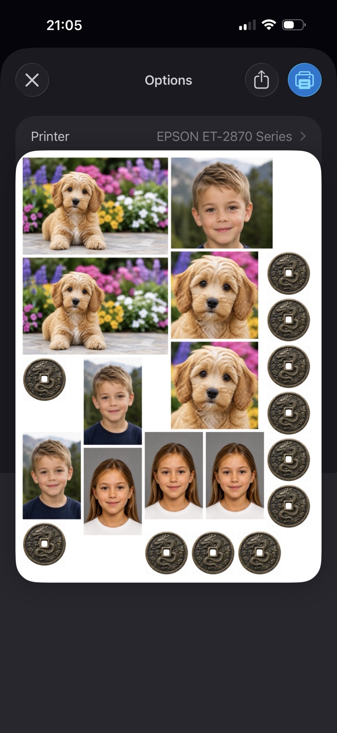 PhotoPacker packed layout